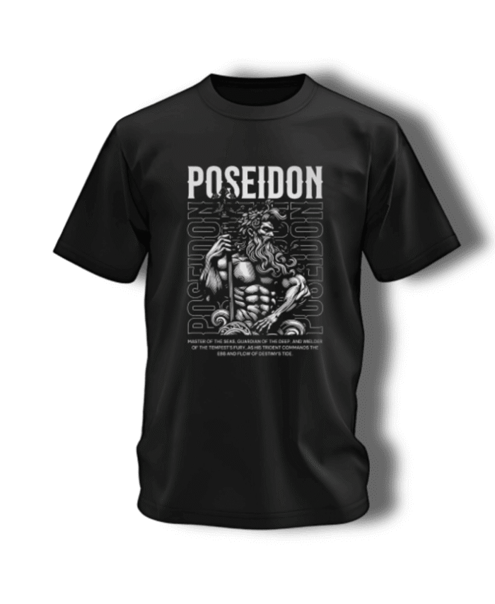 Poseidon-Black-T-Shirt