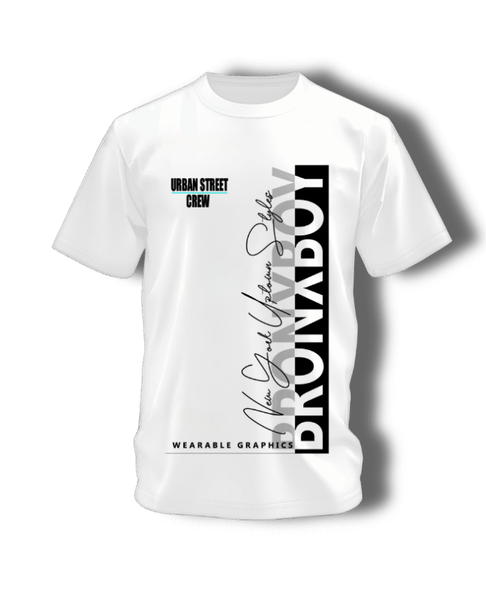 Bron-X-Boy-Men's-Summer-Text-Design-T-shirt